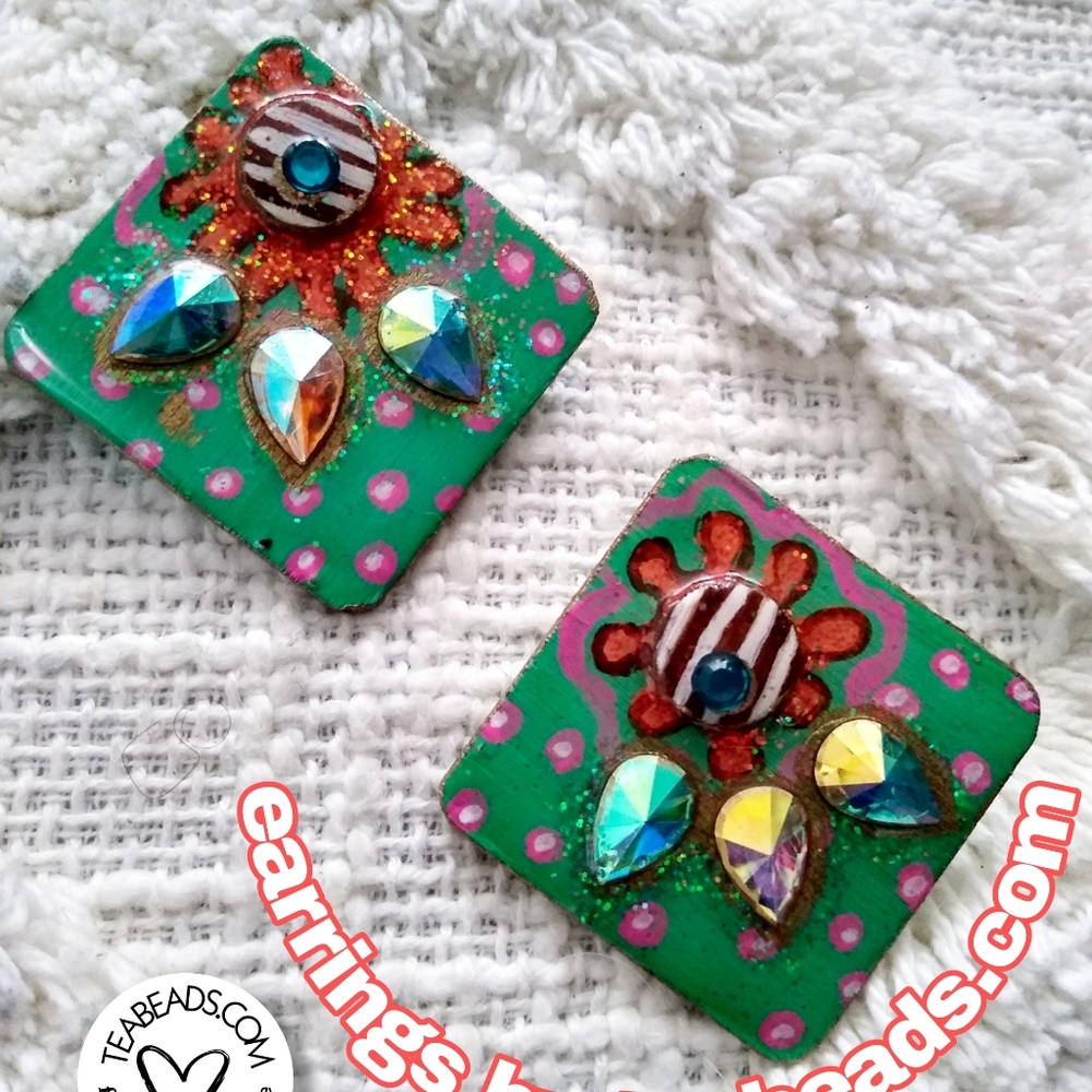 Gumdrop colored Earrings